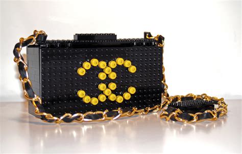 black chanel lego bag|lego chanel clutch.